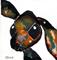 Art: RAINBOW HARE h1022 by Artist Dawn Barker