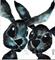 Art: MR & MRS HARE h1031 by Artist Dawn Barker