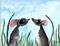 Art: TWO MICE by Artist Dawn Barker