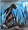 Art: HARE BY THE REEDS h1048 by Artist Dawn Barker