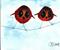 Art: TWO BIRDS b101 by Artist Dawn Barker