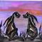 Art: TWILIGHT HARES by Artist Dawn Barker