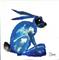 Art: BLUE HARE h1061 by Artist Dawn Barker