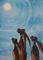 Art: MOONGAZING HARES h1079 by Artist Dawn Barker