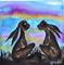 Art: TWILIGHT HARES h1097 by Artist Dawn Barker