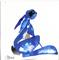 Art: LITTLE BLUE HARE h1119 by Artist Dawn Barker