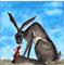 Art: THE HARE AND THE MOUSE h1123 by Artist Dawn Barker