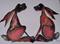 Art: TWO STRAWBERRY HARES h1125 by Artist Dawn Barker