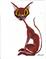 Art: SCRAWNY CAT c123 by Artist Dawn Barker