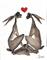 Art: I LOVE YOU! h1185 by Artist Dawn Barker