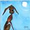 Art: LITTLE BROWN HARE  h1187 by Artist Dawn Barker
