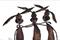 Art: THREE PALS h1190 by Artist Dawn Barker