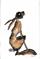 Art: BROWN HARE h1193 by Artist Dawn Barker