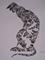 Art: ORIENTAL CAT c132 by Artist Dawn Barker