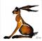 Art: RUSSET HARE h1199 by Artist Dawn Barker