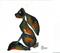 Art: BLUE HARE h1212 by Artist Dawn Barker