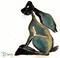 Art: BLUE HARE h1223 by Artist Dawn Barker
