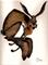 Art: GALLOPING HARE h1230 by Artist Dawn Barker