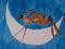 Art: MOON HARE h1240 by Artist Dawn Barker