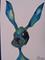 Art: BLUE HARE h1242 by Artist Dawn Barker