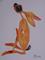 Art: SKINNY SIENNA HARE h1243 by Artist Dawn Barker