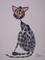 Art: SPOTTY CAT c133 by Artist Dawn Barker