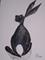 Art: LITTLE GREY HARE h1263 by Artist Dawn Barker