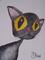 Art: PEBBLES THE CAT c135 by Artist Dawn Barker