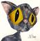 Art: PEBBLES THE CAT c150 by Artist Dawn Barker