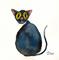 Art: BLUE the CAT c151 by Artist Dawn Barker