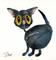 Art: BLUE the CAT c152 by Artist Dawn Barker