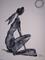 Art: MOONGAZING HARE h1312 by Artist Dawn Barker