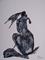 Art: WASHING HARE h1325 by Artist Dawn Barker