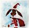 Art: CHRISTMAS HARE h1346 by Artist Dawn Barker