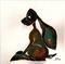 Art: TWO TONE HARE h1363 by Artist Dawn Barker