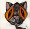 Art: GREY CAT c167 by Artist Dawn Barker