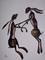 Art: BOXING HARES h1374 by Artist Dawn Barker