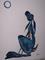 Art: BLUE HARE GAZING h1387 by Artist Dawn Barker