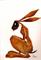 Art: AMBER HARE h1418 by Artist Dawn Barker