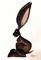 Art: BROWN HARE BIG EARS h1421 by Artist Dawn Barker