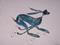 Art: HARE IN A HURRY! h1425 by Artist Dawn Barker