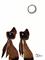 Art: MOONGAZING HARES h1426 by Artist Dawn Barker