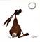 Art: MOONGAZING HARE h1429 by Artist Dawn Barker
