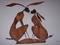 Art: MR AND MRS HARE h1442 by Artist Dawn Barker