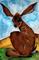 Art: HARE IN FIELD h1447 by Artist Dawn Barker
