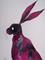 Art: PINK HARE h1466 by Artist Dawn Barker