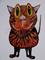 Art: STRIPY CAT c201 by Artist Dawn Barker