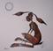 Art: MOONGAZING HARE by Artist Dawn Barker