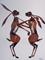 Art: BOXING HARES h1490 by Artist Dawn Barker