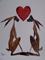 Art: HARES IN LOVE Hh1491 by Artist Dawn Barker